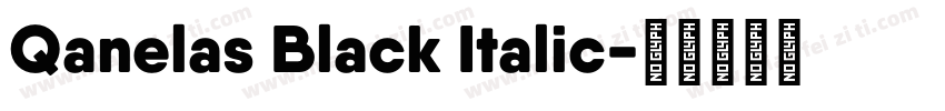 Qanelas Black Italic字体转换